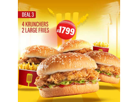 Burger Lab Offering Cricket Combo 3 For Rs.1799/-